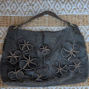 Anthropologie Weathered Leather Boho Bag